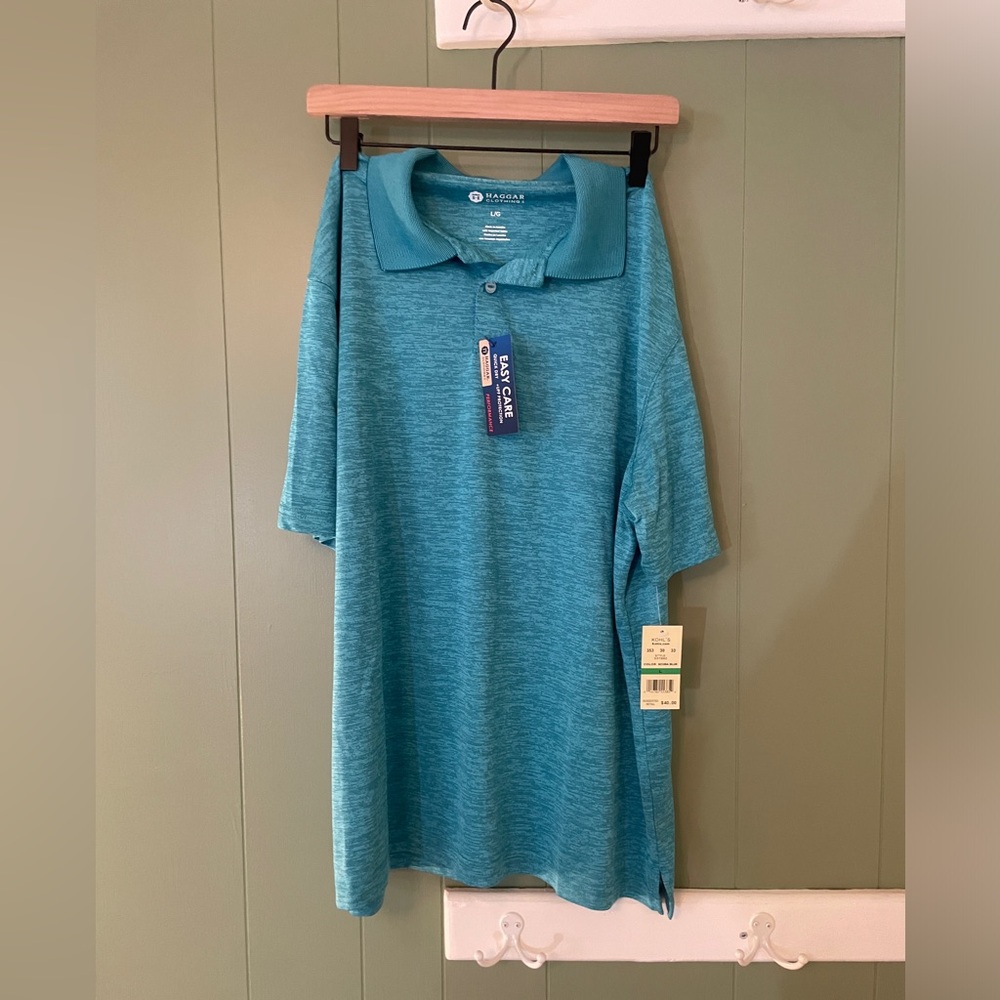 Haggar by Kohls Performance Polo in turquoise
